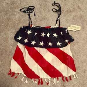 🇺🇸 NWT Ralph Lauren American Flag Tank